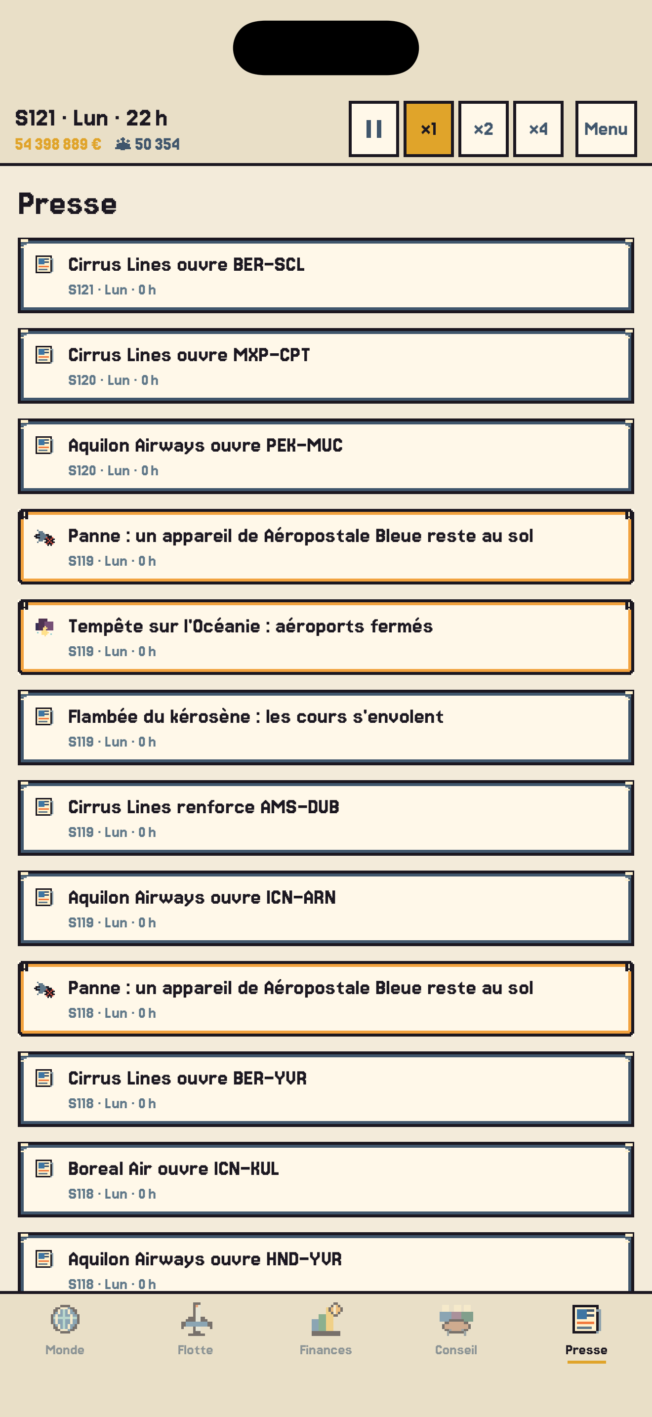 Le fil de presse qui raconte les coups des rivales.